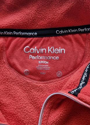 Кофта calvin klein performance червона флісова 3