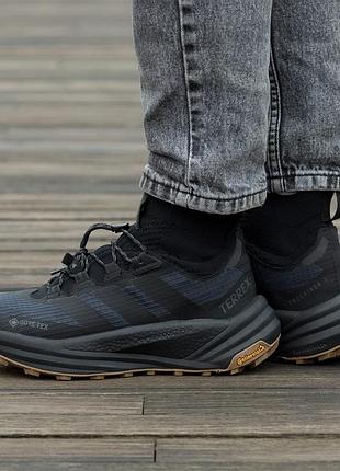 Кроссовки adidas terrex gore-tex black brown
