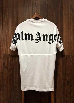 Хітова футболка з принтом palm angels на спині палм унісекс стильна якісна преміум
