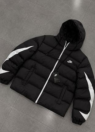Пуховик nike чорний