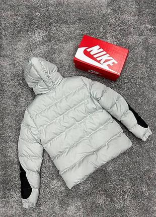 Пуховик nike down-fill windrunner grey/black 2