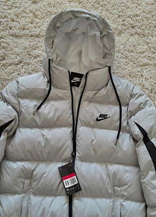 Пуховик nike down-fill windrunner grey/black 7