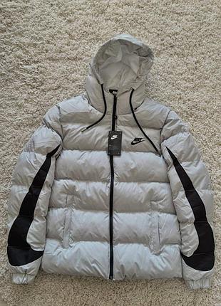 Пуховик nike down-fill windrunner grey/black 6