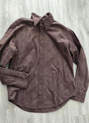 Сорочка, блуза firetrap котонова шоколадного кольору.