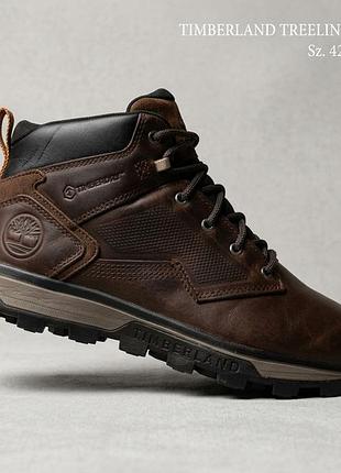 Кожаные треккинговые ботинки timberland treeline mid wp (размер 42 / 27.5 см), оригинал