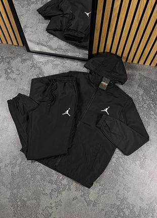 Спортивний костюм плащівка \ вітровка і штани jordan джордан чоловічий комплект