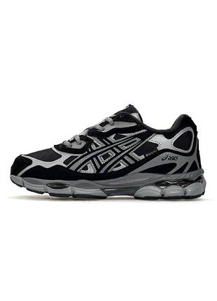 Кроссовки asics gel-nyc fur black grey metallic