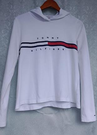 Лонгслив с капюшоном tommy hilfiger женщинам хлопок