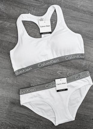 Набір білизни сліпи і топ calvin klein з чашками