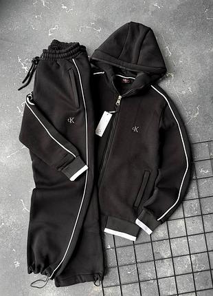 Новинка чоловічий теплий спортивний костюм calvin klein фліс