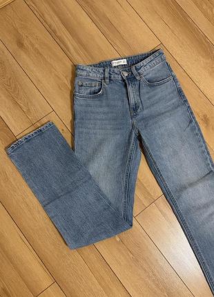 Жіночі джинси pull&bear прямі блакитні