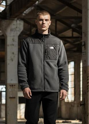 Флисовая куртка тн north face tnf мужская теплая с воротником мужская