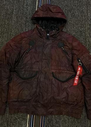 Архівна куртка alpha industries - iridescent burgundy