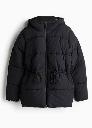 Куртка жіноча h&m пуфер чорна зимова