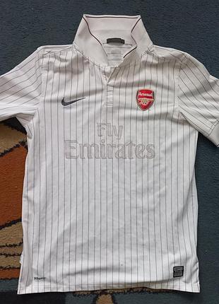 Футболка футбольная клуба арсенал arsenal fc nike 2009/2010 сезон подростковая или маленький размер