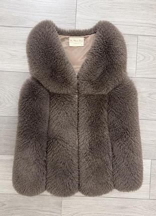 Жилетка для дівчинки de mare kids хутряна сіра