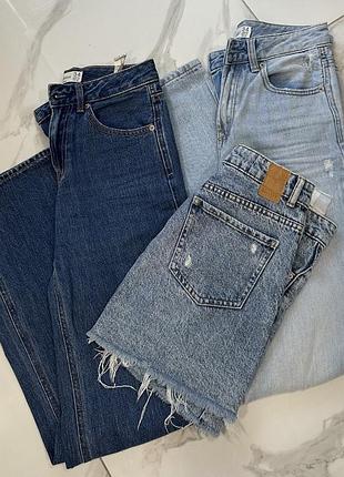 2 пари джинсів stradivarius + спідниця bershka, розмір 34/36