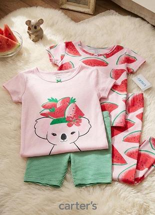 Комплект піжам 4-piece koala 100% snug fit cotton pjs 2т картерс для дівчинки