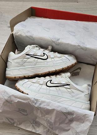 Круті жіночі кросівки nike p 6000 cream white весняні спортивні з сіткою з коробкою 41