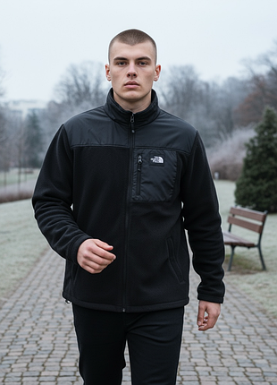 Флисовая куртка тн north face tnf мужская теплая с воротником мужская
