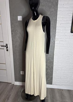Довга трикотажна сукня плаття asos, xs