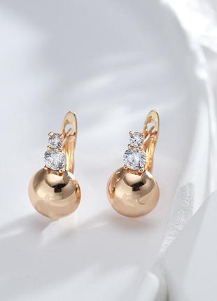 Серьги (медицинское золото с пробой,585)