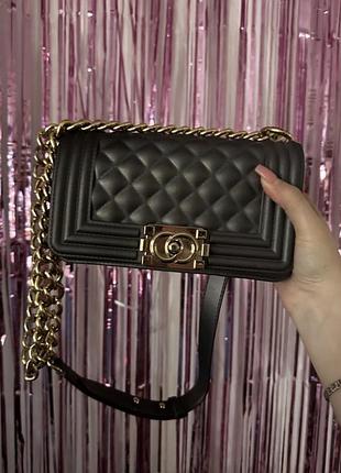 Сумка для жінок chanel чорна стьобана