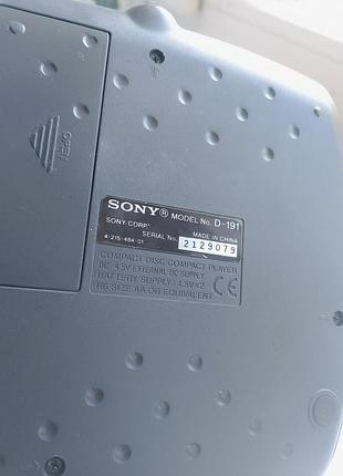 Портативний cd-плеєр sony discman d-191 4