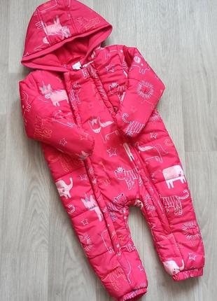 Красивучий комбез з единорожками bluezoo на 9-12 міс.