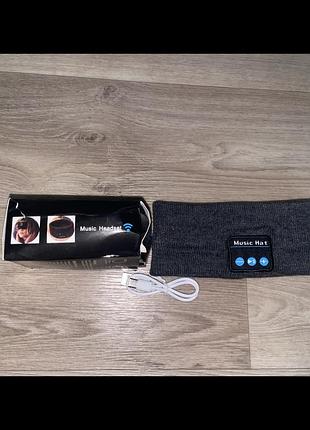 Бездротова bluetooth-пов'язка для спорту та сну (music hat / music headband)