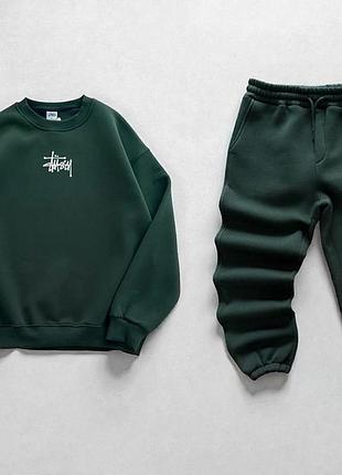 Якісний спортивний костюм стуссі stussy чоловічий стильний комплект світшот і штани джогери m