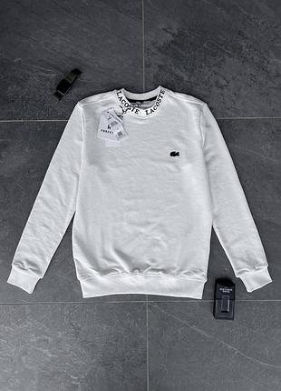 Свитшот lacoste белый xxl