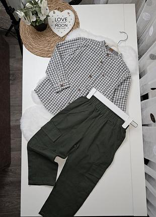 Сборный комплект рубашка и брюки на мальчика 3 года (100) костюм zara