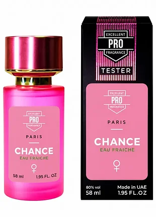 Женские духи chance eau fraiche тестер pro 58 мл - свежий цитрусово-цветочный аромат (22210)