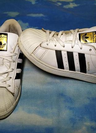 Брендовые кроссовки унисекс для девочки или мальчика 35 р-adidas superstar