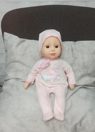 Кукла zapf my first baby annabell моя малышка 36 см с мягким телом