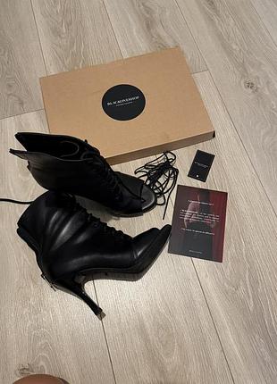 Ботильйони для high heels black oneshop | натуральна шкіра + наколінники в подарунок