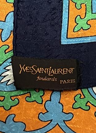 Yves saint laurent шовкова хустка 9