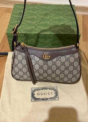 Сумка жіноча gucci ophidia коричнева