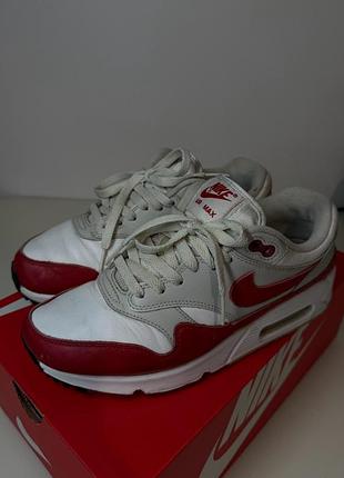 Кросівки nike air max білі з червоним