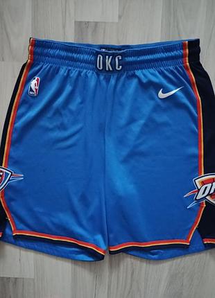 Мужские баскетбольные шорты nike nba oklahoma city thunder icon edition swingman shorts