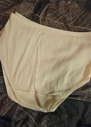 Трусики в рубчик xl лимонні 3