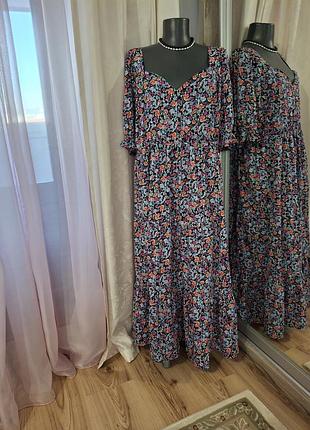 Ярусное платье 👗 большого размера 2
