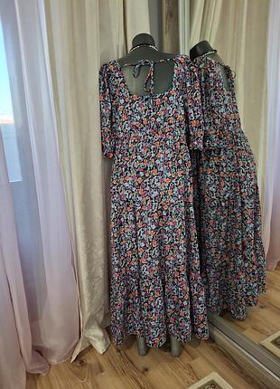 Ярусное платье 👗 большого размера 3