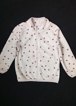 Кофта флисовая sinsay baby +лосины h&м на 2-3 года.