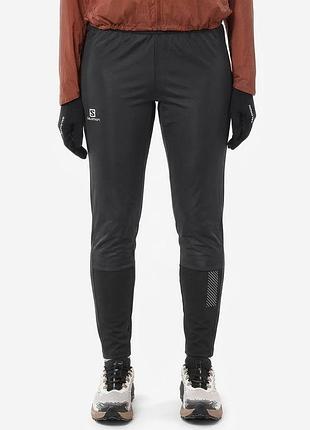 Спортивні зимові тайтси лосини софтшел salomon rs softshell pant gore-tex windstopper