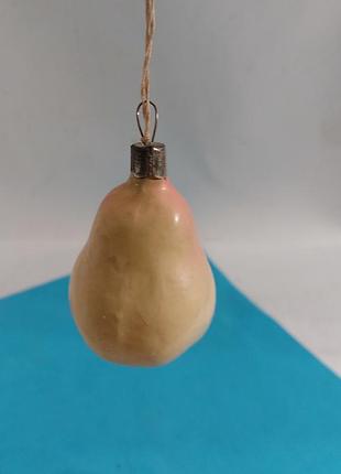 Груша,  ёлочная игрушка,  ссср,  фрукт 5