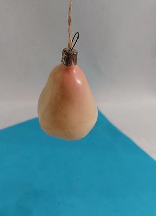 Груша,  ёлочная игрушка,  ссср,  фрукт 4