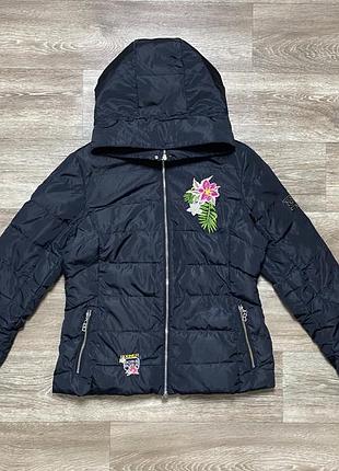 Оригінальний жіночий пуховик bogner sport bora bora culcha carribée floral embroidered down puffer ski jacket size l-xl чорна лижна куртка