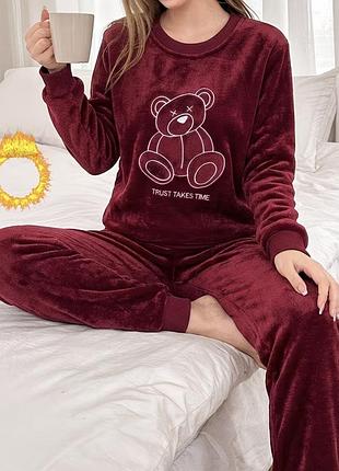 Жіноча флісова піжама р.s-xl